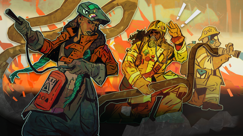 Fire event illustration by Mostrovska