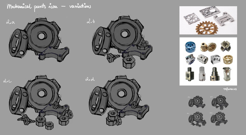 Handpainted icon researches from Chroma